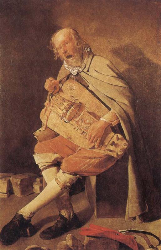 Georges de La Tour Hurdy-Gurdy Player